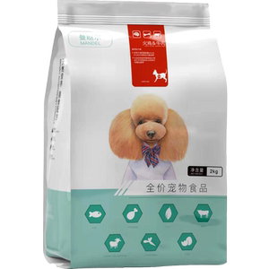 曼哒尔狗粮火鸡牛肉通用狗粮成犬幼犬泰迪金毛比熊狗粮4斤包邮