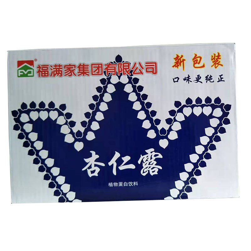 福满家杏仁露承德特产野生山杏仁露罐装早餐正品锥峰围场露露无糖