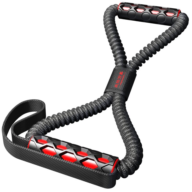 8字拉力器男健身带绳训练家用拉筋器材弹力背部拉伸扩胸锻炼神器