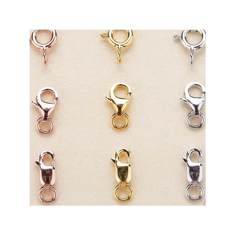 扣件耐用鲍鱼扣小号珍珠项链扣龙虾穿珍珠项链的配件连接扣擦银棒