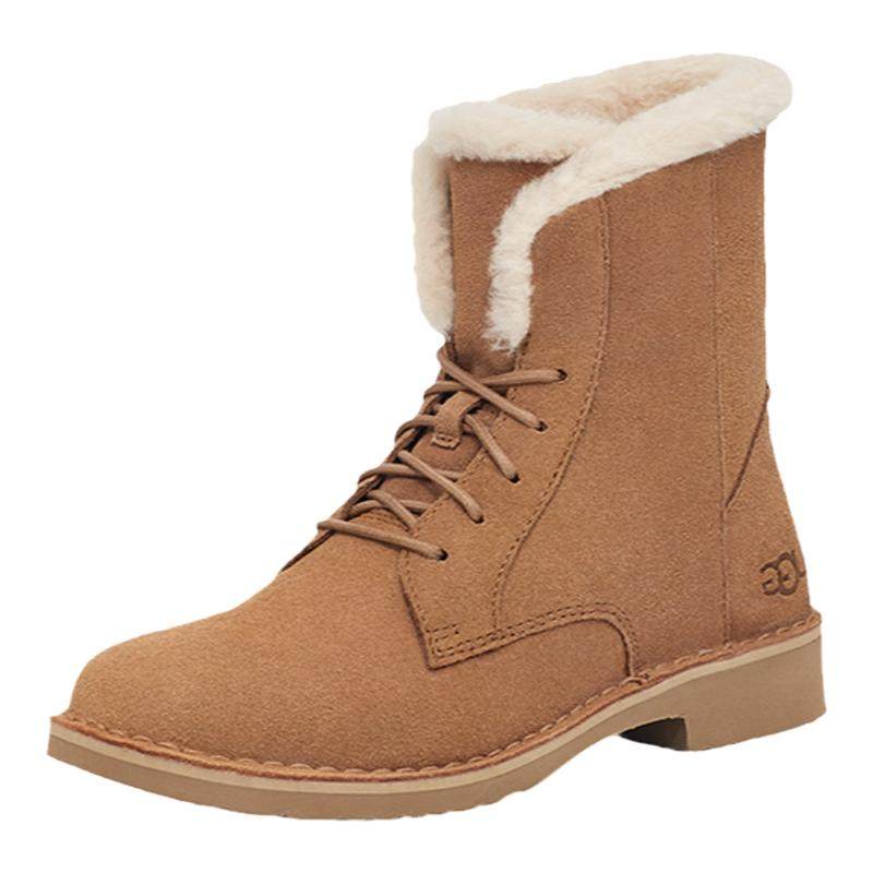 ugg2022 秋冬新款女士经典靴休闲潮流卓思登高帮系带短靴 1129810