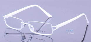 板材金属下半框眼镜倒框眼镜下边框近视眼镜架男女款cos眼镜框潮