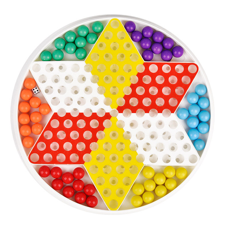 跳棋玻璃珠子儿童益智高档弹子跳跳棋塑料老式80后成人弹珠大号