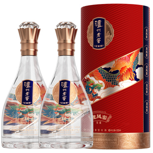 泸州老窖定制酒龙凤銮锦藏浓香型白酒500ml*2瓶