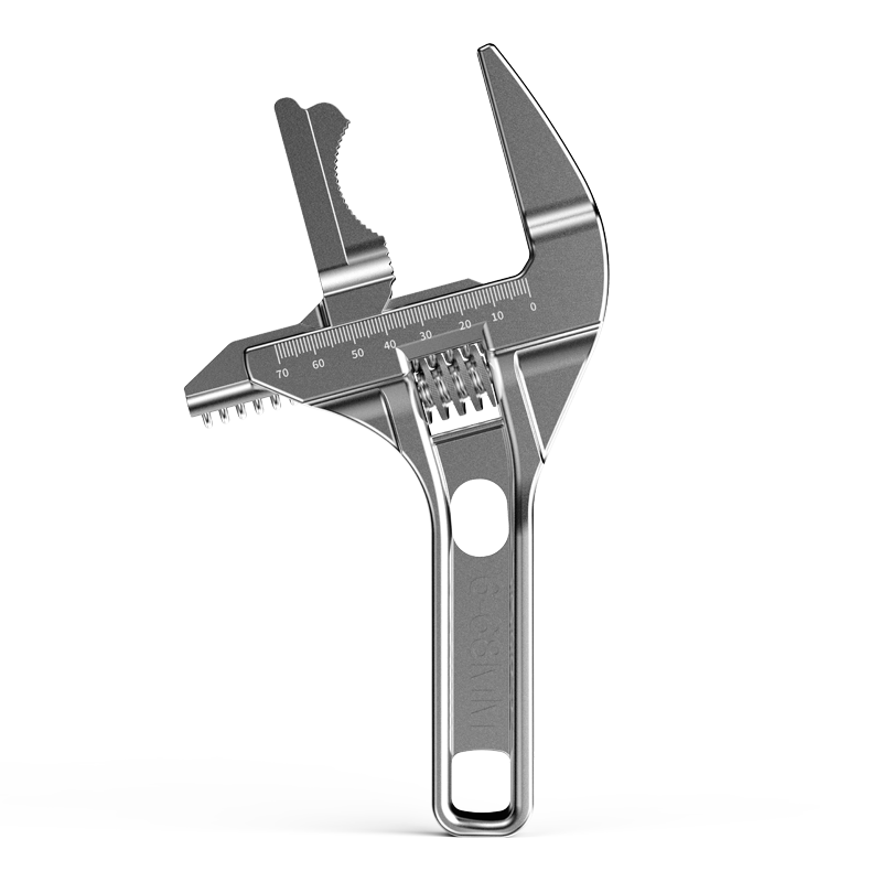 卫浴扳手工具多功能短柄大开口万能活动管钳板手万用活口搬手板子