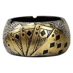 不锈钢烟灰缸创意带盖大号个性家用潮流欧式客厅防风金属密封烟缸