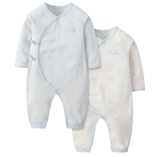 gb好孩子春秋新生婴儿衣服纯棉哈衣