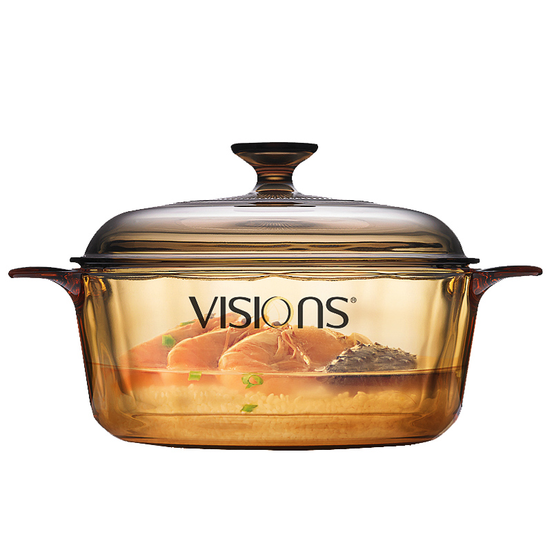 25/3.5升晶彩透明锅进口琥珀色vs3l晶彩煮炖煲汤锅