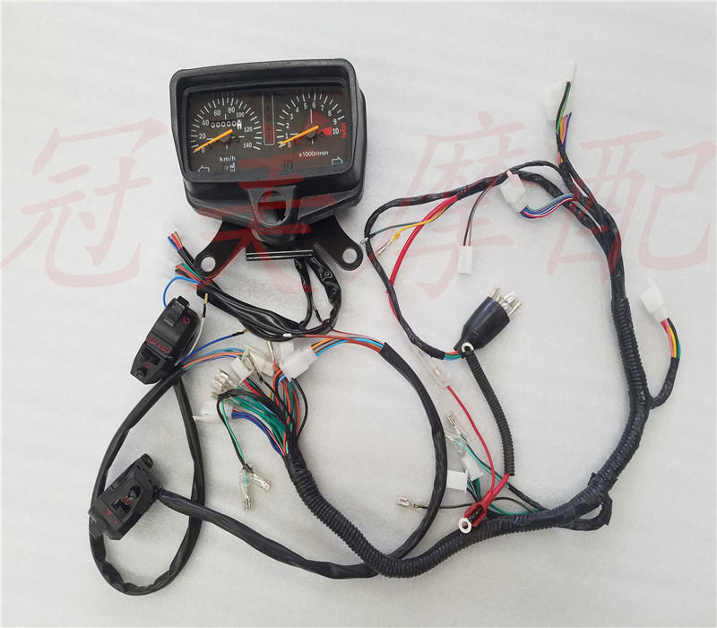 五档线路zj125珠江125大线全车线路总成 摩托车zj125电缆cg125四