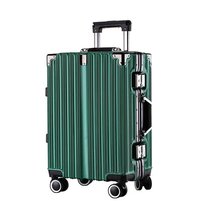 袋鼠行李箱拉杆箱铝框行李箱万向轮20男女学生密码24登机大容量26