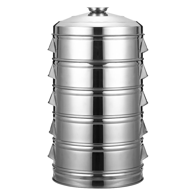 商用摆摊特大蒸锅笼屉不锈钢蒸笼 家用 大号加厚圆形蒸包子蒸馒头