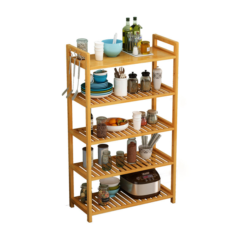置物架多层杂物收纳架厨房卧室客厅阳台落地式实木质隔断小型家用