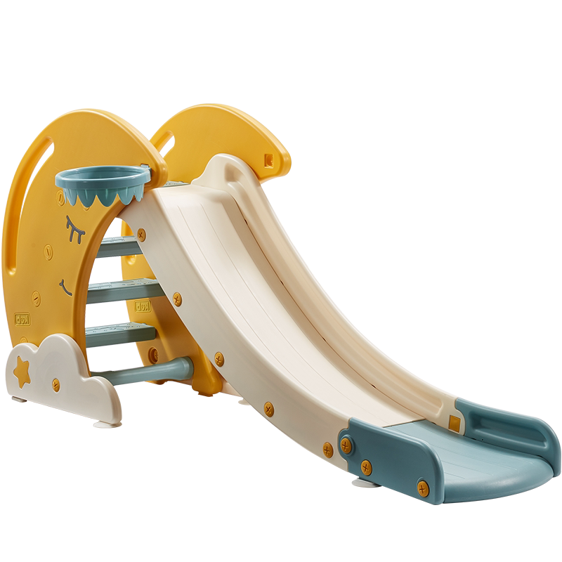 可优比儿童小型滑滑梯室内折叠加长滑梯加厚家用多功能组合玩具