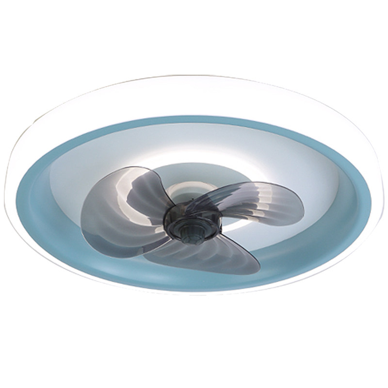 卧室风扇一体灯现代简约吸顶灯餐厅客厅儿童房家用六档变频电扇灯