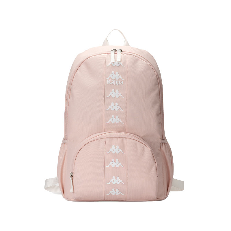 kappa卡帕 正品新款学生双肩书包百搭串标女生大容量粉色电脑背包