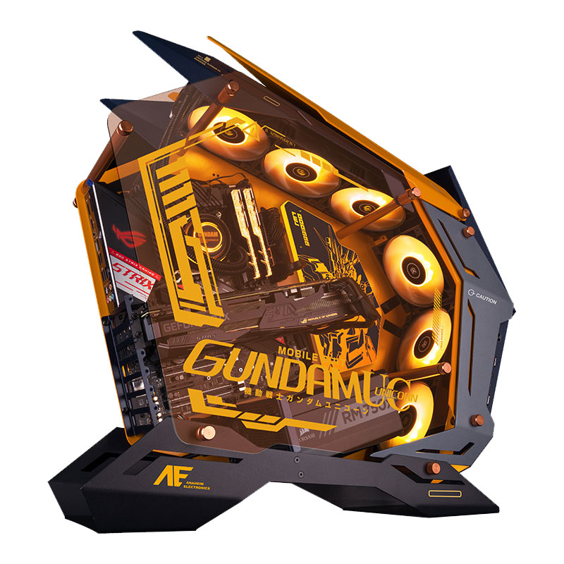 ipason mod-3gundam女妖款12代i7攀升12700kf高达联名i9电脑主机12900