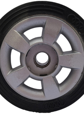 荣高电动伸缩门铝芯门体轮金阳光伸缩门排轮直径95铸铝橡胶小轮子