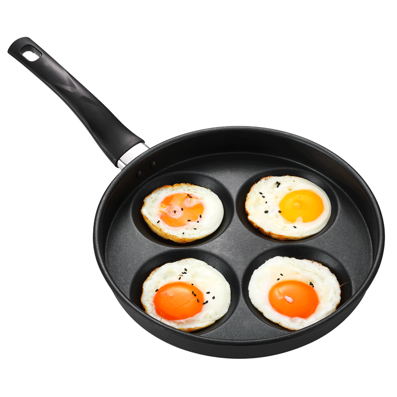 煎鸡蛋锅不粘平底锅家用迷你荷包蛋汉堡蛋饺锅模具四孔小煎蛋神器