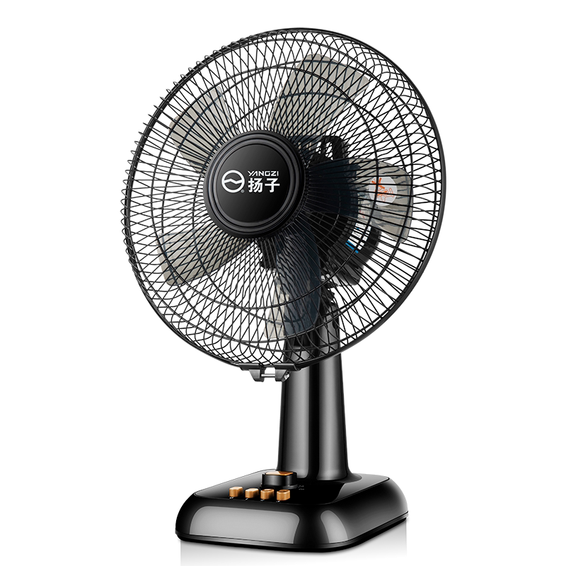 扬子电冷风扇台式家用12寸小台扇摇头静音学生电扇落定时转页扇
