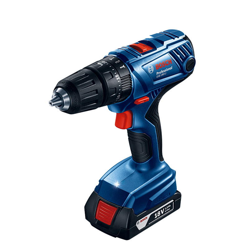 博世18v锂电冲击钻充电式手电钻电动螺丝刀手枪钻博士工具gsb180