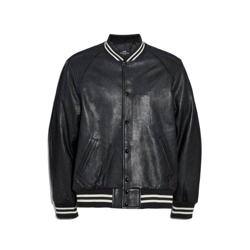 【入会领券】coach/蔻驰奥莱男装时尚新款男士varsity夹克