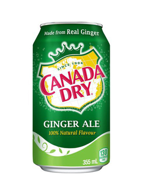 加拿大原瓶进口canada dry gingerale姜汁汽水干姜水苏打水生姜水
