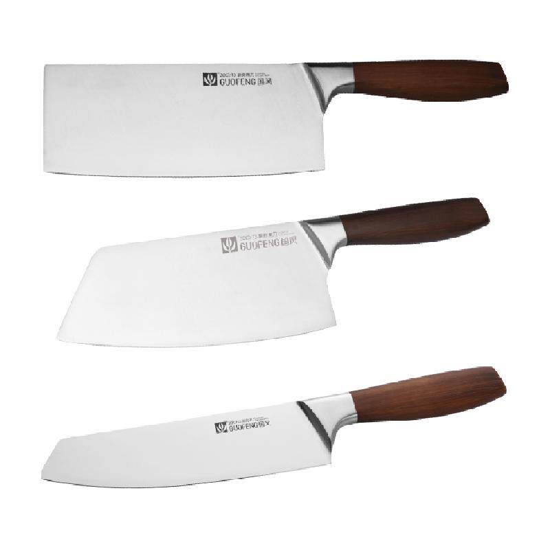 包邮国风厨房专业不锈钢菜刀中式切菜刀组合斩切两用切肉片刀锋利