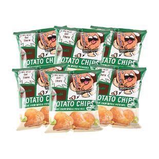 马来西亚进口薯袋仔芥末味薯片60g*6网红薯片办公室零食小吃