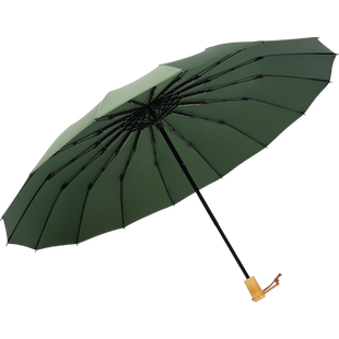 尊驰l1 24骨男士简约黑色长柄伞男女防风加固直柄手动雨伞大号