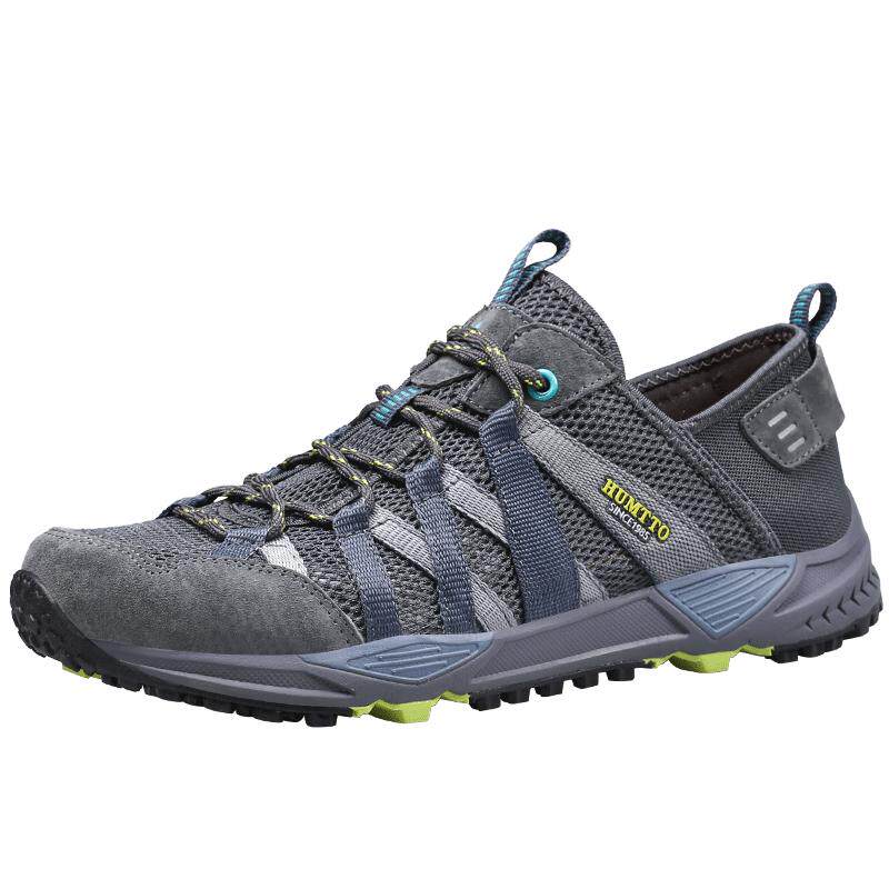 悍途登山鞋男夏季轻便透气爬山男鞋户外防滑网面运动行山鞋徒步鞋