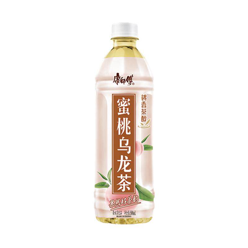 康师傅新品饮料茶饮蜜桃乌龙茶500ml*15瓶装整箱批发清凉饮品囤货