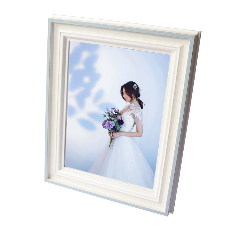 婚纱七寸相框定制摆台来图定做结婚洗照片带加打印成精致摆件创意