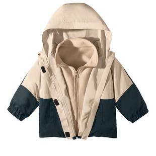 回力童装儿童冲锋衣外套男女童秋冬款三合一摇粒绒冬季小学生衣服