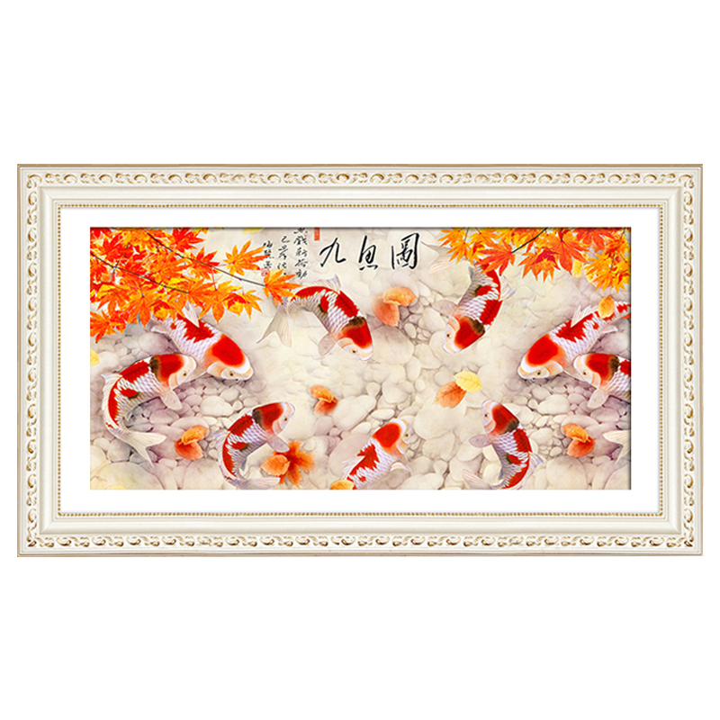 钻石画绣挂墙欧式画框定制裱框带玻璃大尺寸外框框架装裱边框相框