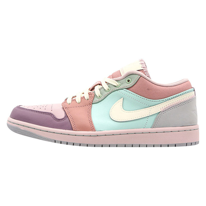 牛牛体育 air jordan 1 low aj1 彩色拼接 马卡龙低帮 dj5196-615