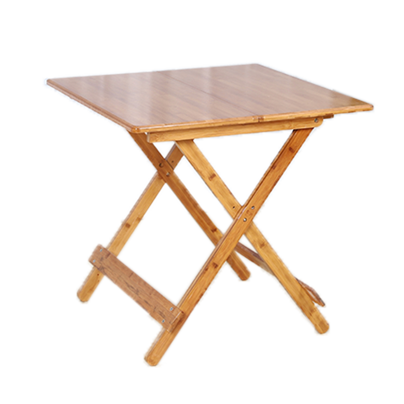 正方形折叠方桌子便携式小户型餐桌楠竹实木吃饭桌简约家用折叠桌