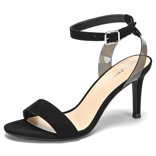 牛皮真皮百搭秋冬款粗跟细跟短靴子女鞋清仓断码特价处理加绒黑色