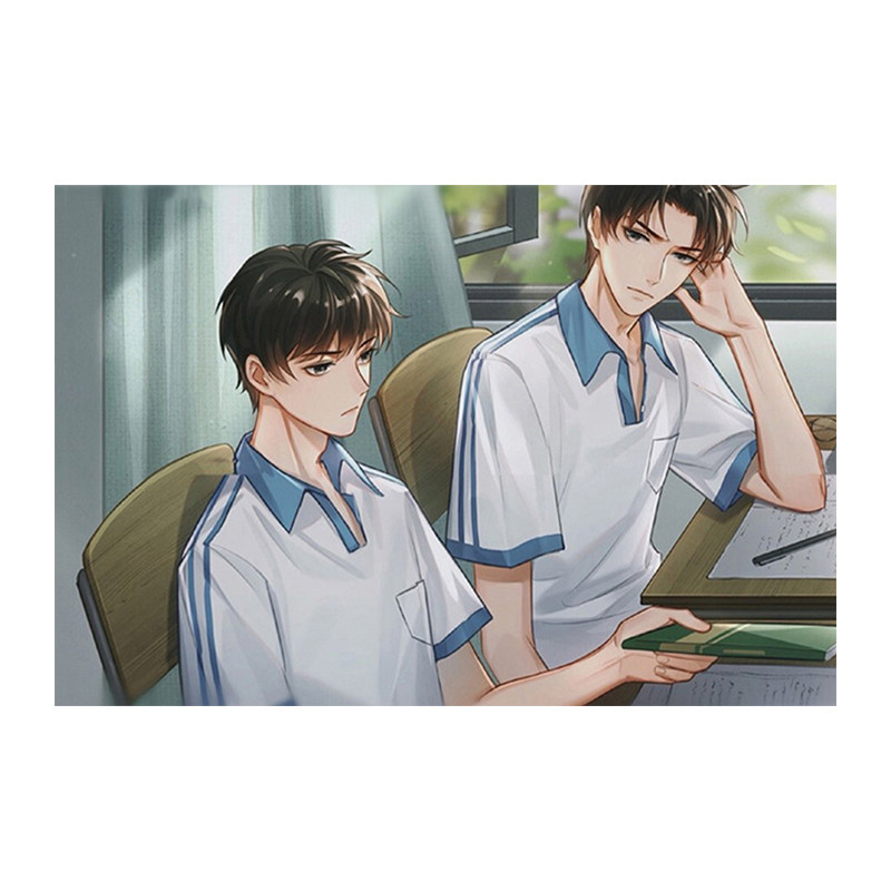 动漫周边某某小说原耽插画 自己涂diy数字油画创意情侣人物手工画