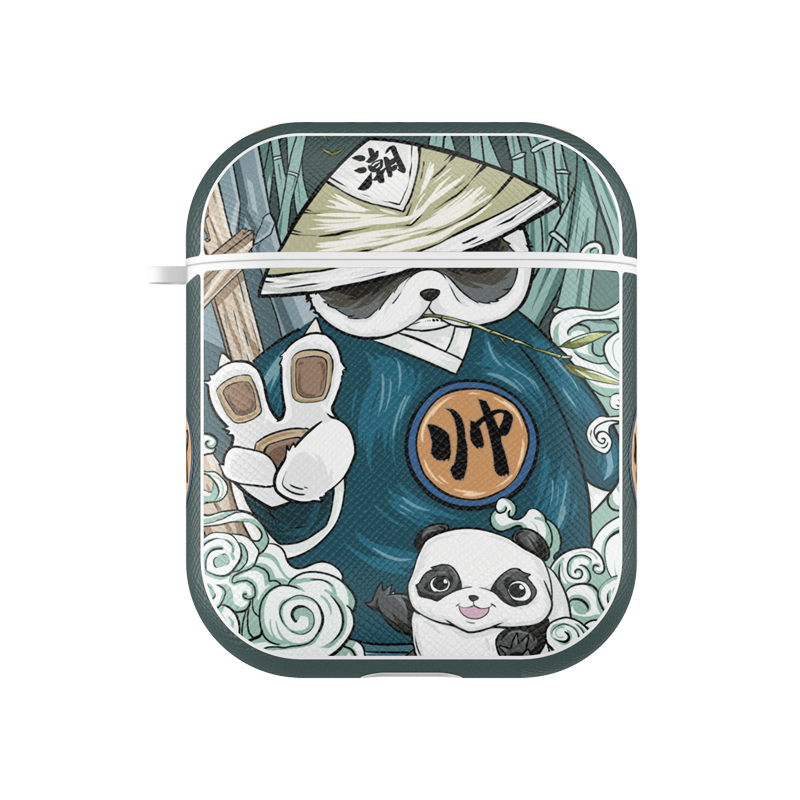 壳3中国风苹果2代1蓝牙无线airpod2硅胶创意软por潮熊猫卡通皮ipods