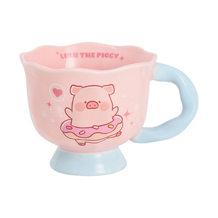 川岛屋&lulu猪联名 马克杯陶瓷杯子家用喝水杯办公室早餐杯咖啡杯
