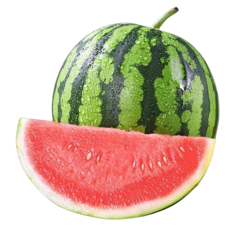 8424富硒冰糖麒麟西瓜水果新鲜9斤冰淇淋西瓜包甜美都大西瓜当季