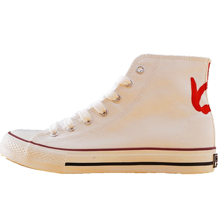 回力帆布鞋高帮爆改鸳鸯男女联名2020冬季1927限量款空军一号板鞋