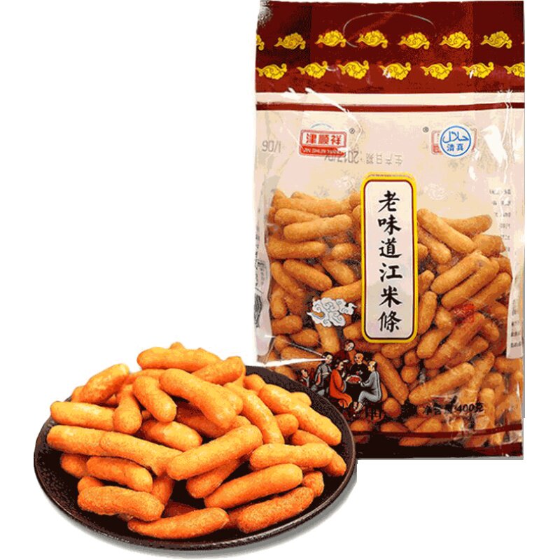 天津特产津顺祥老式江米条400g糯米条东北传统清真怀旧零食品糕点