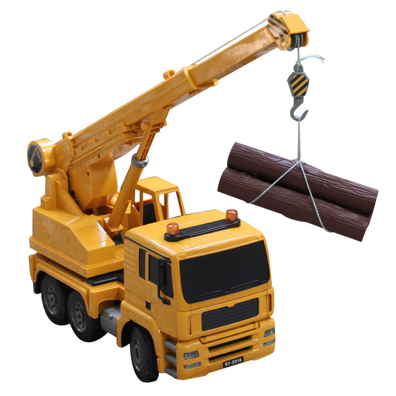 双鹰大号电动遥控吊车玩具男孩汽车充电儿童遥控车工程车模型仿真