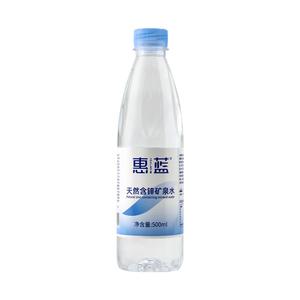 惠蓝天然矿泉水500ml含锌含锶天然饮用水弱碱性家用泡茶整箱24瓶