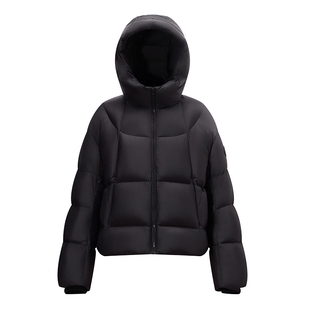 美特斯邦威羽绒服女款2025秋冬季连帽加厚保暖简约潮流外套女士