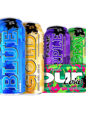 fourloko鸡尾酒四洛克网红果酒斯洛克酒fourlock酒微熏酒 475ml*2