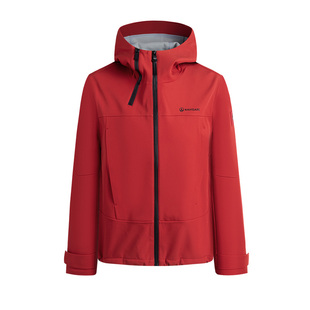 Navigare意大利小帆船红色三防冲锋服25秋冬新款加绒连帽夹克外套