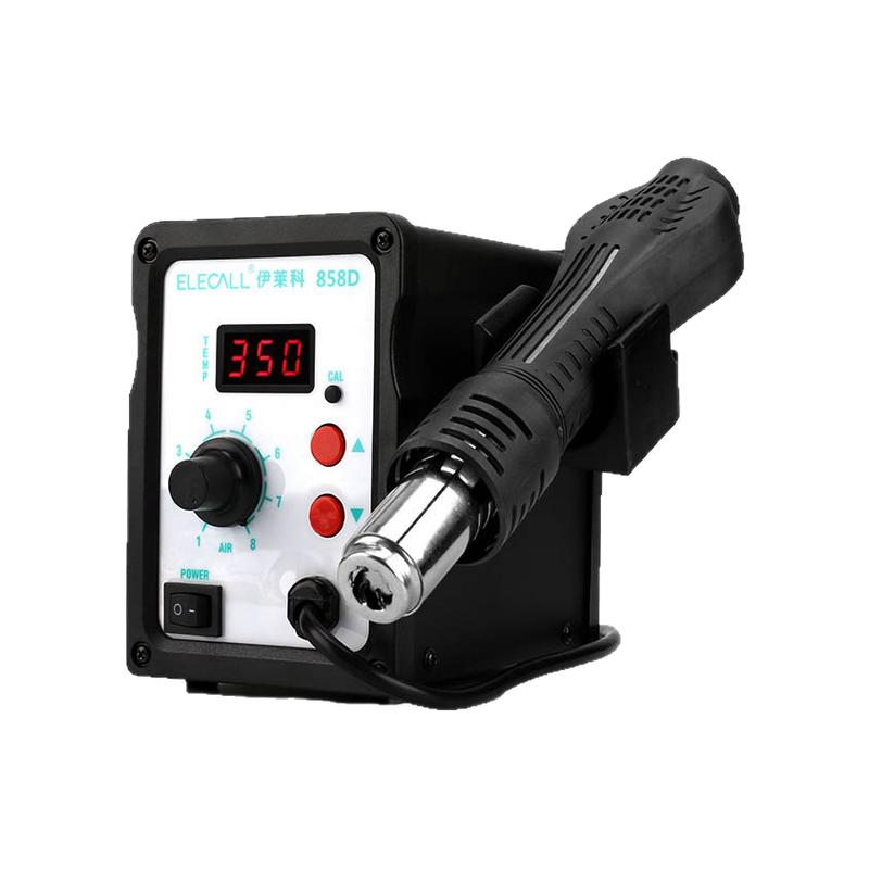 伊莱科ELECALL）ELE-858D螺旋风热风枪LED数显可调节拆焊台热熔器