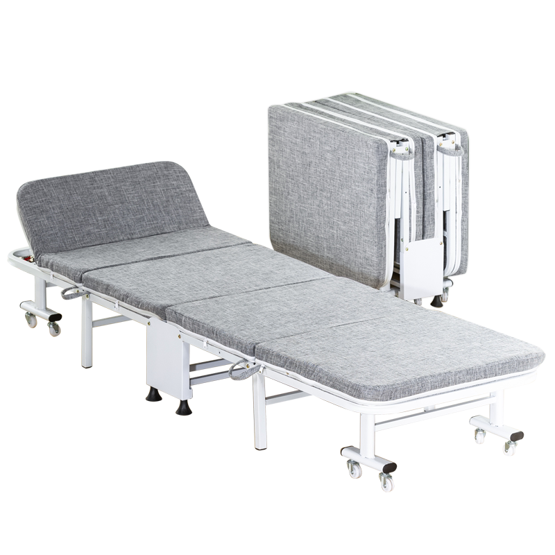 折叠床单人家用午睡躺椅成人办公室午休便携多功能简易四折行军床